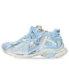 Runner Sneakers «White Baby Blue Mesh and Nylon» 677402W3RB29744