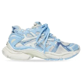 Runner Sneakers «White Baby Blue Mesh and Nylon» 677402W3RB29744