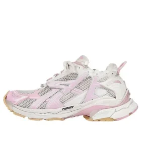 Runner Sneakers «White Baby Pink Mesh and Nylon» 677403W3RB39059