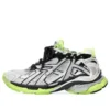 Runner Sneakers «White Black and Neon Yellow Mesh and Nylon» 677403W3RBP1093