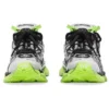 Runner Sneakers «White Black and Neon Yellow Mesh and Nylon» 677403W3RBP1093