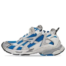 Runner Sneakers «White Blue Mesh and Nylon» 677403W3RB34912