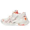 Runner Sneakers «White Fluo Orange Mesh and Nylon» 677403W3RBM9770
