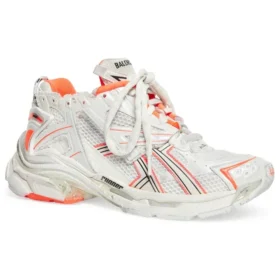 Runner Sneakers «White Fluo Orange Mesh and Nylon» 677402W3RBM9770