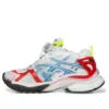 Runner Sneakers «Worn Out White Blue Red Mesh and Nylon» 677402W3RB69645