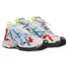 Runner Sneakers «Worn Out White Blue Red Mesh and Nylon» 677402W3RB69645