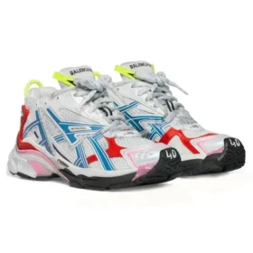 Runner Sneakers «Worn Out White Blue Red Mesh and Nylon» 677402W3RB69645