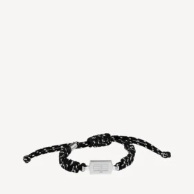 Saint-Germain-blonderarmbånd i svart/hvitt/skinnende sølv Saint-Germain-blonderarmbånd i svart/hvitt/skinnende sølv