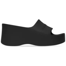 Sandaler med tykk kilehæl «Black Rubber» 737923W1S891000