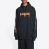 SBalenciaga Metallica-hettegensere i oversized-passform «Black Orange» 697879TMV891055