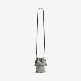 Shopperveske med telefonlomme for menn i Balenciaga-grå