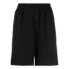 Shorts med perforert elastisk linning «Black» 674591TMVD41000