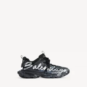 Signatur-Sneakers for menn i svart/hvitt