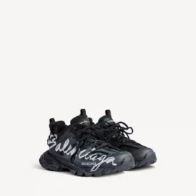 Signatur-Sneakers for menn i svart/hvitt