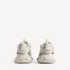 Signatur-track-sneaker for kvinner i beige/rosa