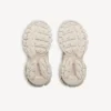 Signatur-track-sneaker for kvinner i beige/rosa