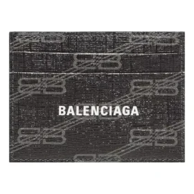 Signature-kortholder i BB Monogram-belagt lerret «Black» 594309210D81061