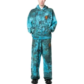 Skater-hettegenser med glidelås, medium passform «Blue Sky» 744457TOVA84900
