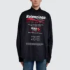 Skjorte for rens, stor passform «Black» 664626TEM161000
