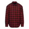 Skjorte i rutete flanell med polstring «Red» 642339TJO276167