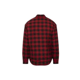 Skjorte i rutete flanell med polstring «Red» 642339TJO276167