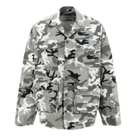 Skjorte med kamuflasjetrykk «Grey» 681008TLL721262