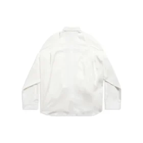 Skjorte med knyttede ermer, oversized «White» 768553TPO359000