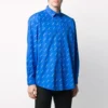 Skjorte med logo overalt «Blue White» 534333TBL967560