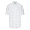 Skjorte med logo overalt «White Black» 534332TBL969040