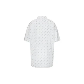 Skjorte med logo overalt «White Black» 534332TBL969040