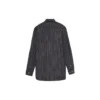 Skjorte med logo på brystet, nålestripet logo og knapper «Black» 583989TGM041070