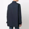 Skjorte med logo på kragen, lange ermer og knapper «Navy» 671586TYB184100