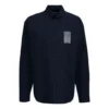 Skjorte med strekkodelogo «Navy» 662982TKM028065