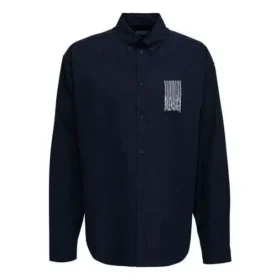 Skjorte med strekkodelogo «Navy» 662982TKM028065