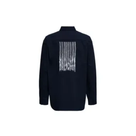 Skjorte med strekkodelogo «Navy» 662982TKM028065