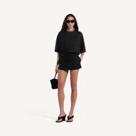 Skort for kvinner i svart