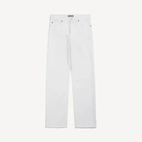 Slim fit-jeans for menn i hvitt