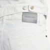 Slim fit-jeans for menn i hvitt