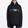 Slime-hettegenser, vid passform «Black» 674986TLVF21069