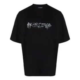 Slime Logo T-skjorte, medium passform «Black» 612966TLVF11069