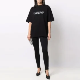 Slime Logo T-skjorte, medium passform «Black» 612966TLVF11069