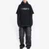 Slime T-skjorte med hette og doble lange ermer «Svart» 681029TLVF11069