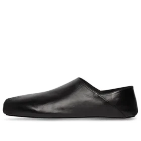 Slip-on med firkantet tå i mykt kalveskinn «Black» 702072WBDH11000