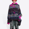 Slitt Fair Isle-genser i ullblanding «Blue» 662518T16028088