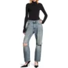 Slitte jeans med rette ben «Blue» 745149THW254245