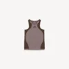 Sømløs techwear-tanktop for kvinner i taupe/moka