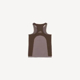 Sømløs techwear-tanktop for kvinner i taupe/moka
