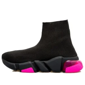 Speed 1.0 Sneakers «Clear Sole Black Fluo Pink» 607543W2DBW1051