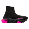 Speed 1.0 Sneakers «Clear Sole Black Fluo Pink» 607543W2DBW1051