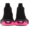 Speed 1.0 Sneakers «Clear Sole Black Fluo Pink» 607543W2DBW1051